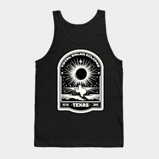 Texas Map Total Solar Eclipse April 8 2024 Tank Top